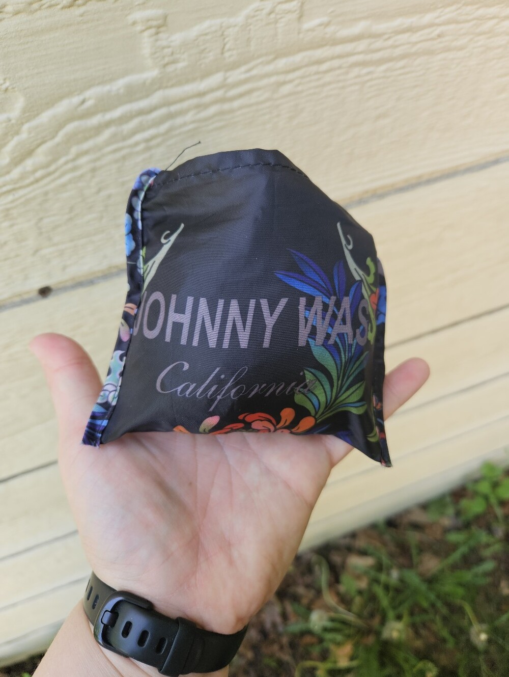 Johnny Was floral packable reusable shopping bag - Picture 6 of 6